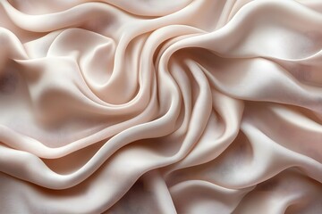 Obraz premium Luxurious Soft Beige Silk Fabric Texture for Elegant Fashion Design and Interior Decor