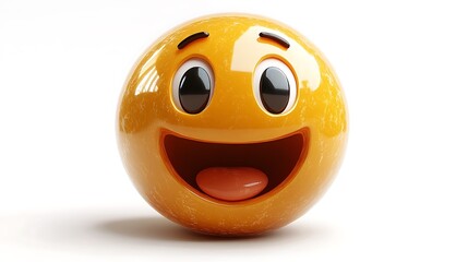 Fototapeta premium 3D Happy Emoji Smiling Face