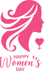 happy women's day vector design