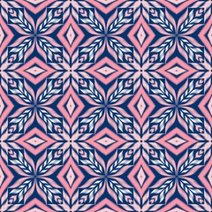 Seamless Ikat ethnic traditional Textile pattern geometric abstract folklore ornament Tribal ethnic illustration background design for print, clothing, scarf