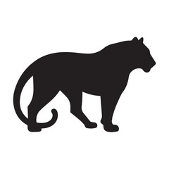 silhouette of a tiger