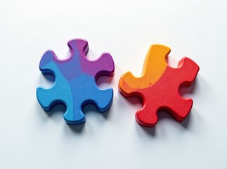 Obraz premium Intricate Puzzle Connection, Dynamic Design