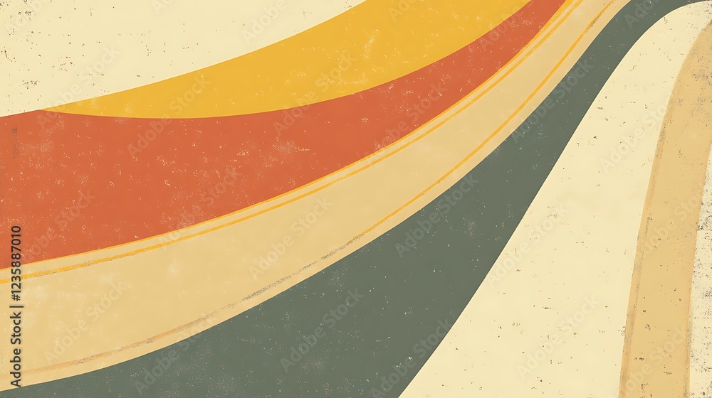 Poster Abstract Retro Background Design for Modern Use