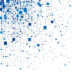 Abstract Blue Data Network Background