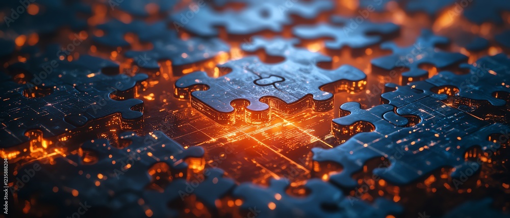 Poster digital concept of ai integration