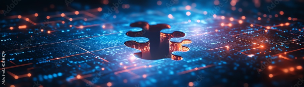 Aufkleber digital representation of ai integration