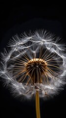 phone background wallpaper dandelion seed covered in tiny water droplets