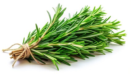 Rosemary Herb Rich Green Leaves Close Up