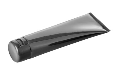 Black cosmetic tube