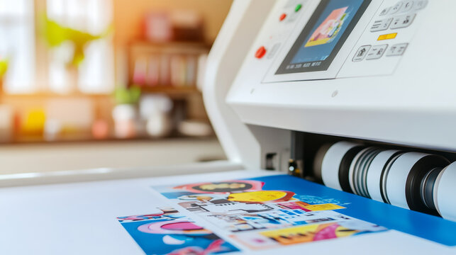 High quality printing machine producing vibrant posters and banners