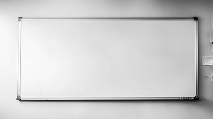 Blank Whiteboard, Office Supplies, Empty Surface, Clean White Background, Minimalist Workspace