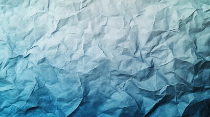 Obraz premium Textured Blue Gradient Background of Crumpled Paper with Vivid Tones and Soft Shadow, Ideal for Creative Designs, Wallpapers, and Digital Art Projects