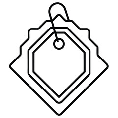 Minimalist Product Tag Icon Vector Illustration Design for E-Commerce and Retail Graphics