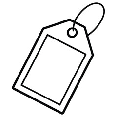 Minimalist Product Tag Icon Vector Illustration Design for E-Commerce and Retail Graphics
