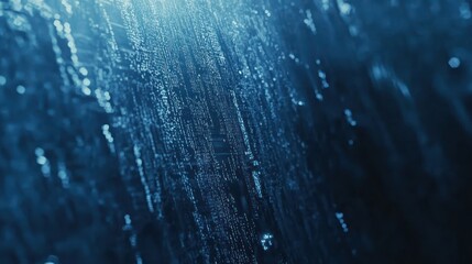 Fototapeta premium Abstract Digital Data Stream: A Deep Blue Visualization of Information Flow