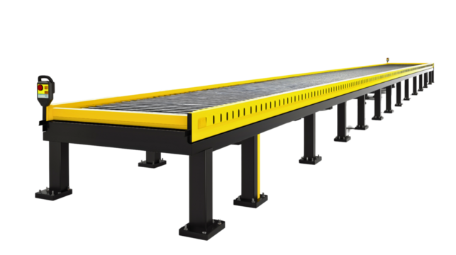 Industrial Conveyor Belt System for Efficient Logistics and Goods Transport in Warehouses and Factories