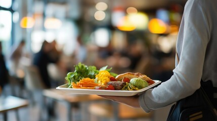 Healthy Meal Presentation in a Busy Caf