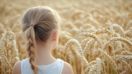 Celiac Disease And Gluten Intolerance. Women Holding Spikelet, 