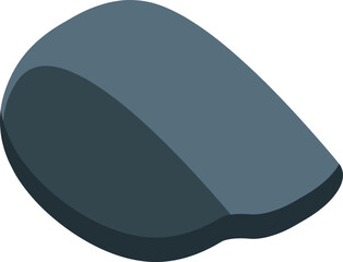 Golf cap protecting from sunlight during game on green field