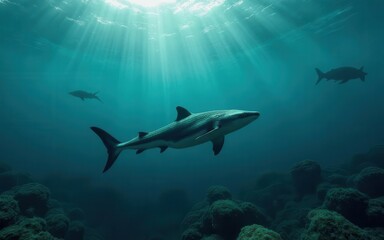 Obraz premium Critical marine ecosystem on an ocean biodiversity ensuring habitat protection and species survival