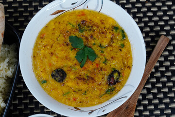Moong Masoor Daal, Red and Yellow Lentil Curry	