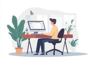 Graphic Designer Artist Working, 