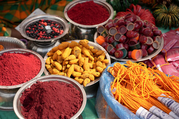 colorful bracelets stall