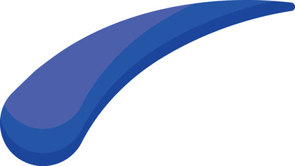 Abstract blue shape rising diagonally, symbolizing growth, progress, and upward movement