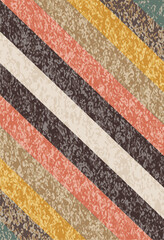 Kilim and Navajo Vector Carpet modern Pattern with trending colors in high resolution
