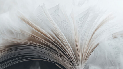 Striking Opened Book with Dynamic Pages