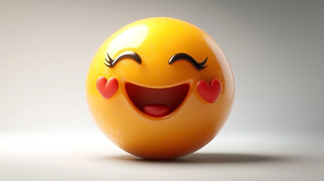 Naklejki 3D happy emoji