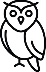 Halloween Outline Icon - Owl