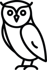 Halloween Outline Icon - Owl