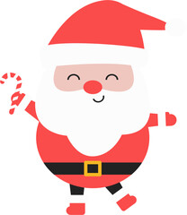 Santa Claus Holding Christmas Candy