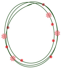 frame with flowers