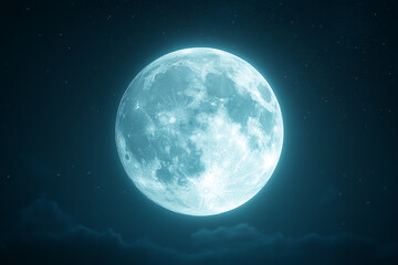 detailed picture of the full moon