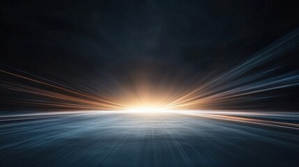 Obraz premium A dark sky with a bright light shining through it