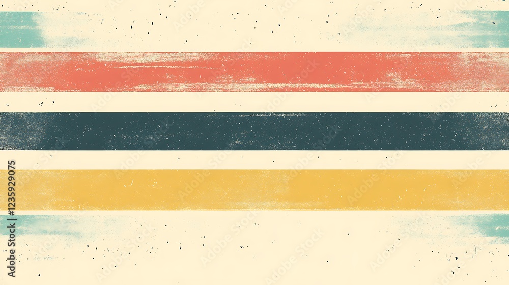 Poster Retro striped background with texture. Possible use for website or graphic design