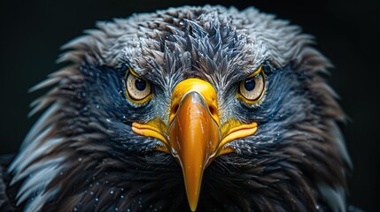 Fototapeta premium Crisp and Vivid Close-Up of an Eagle Captured with the Best Techniques