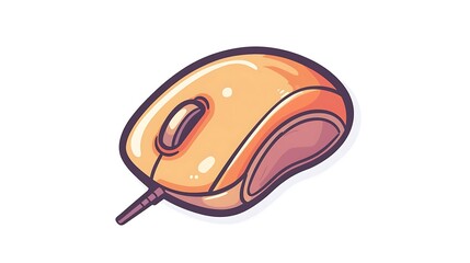 Fototapeta premium Cartoon Computer Mouse Illustration