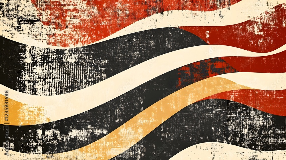 Poster vibrant retro grunge abstract distressed background pattern