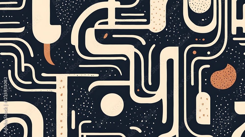 Aufkleber Abstract Pattern Design Background