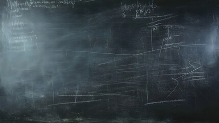 Vintage dirty chalkboard or blackboard background with scratched chalk marks scribbles and abstract grunge texture  Empty classroom or school scene education concept for teaching learning