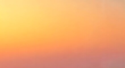  A smooth sunrise gradient blending warm orange, pink, and soft yellow, Ai Generated