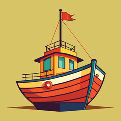 Boat Design Illustration Vector