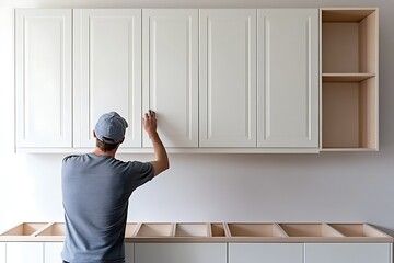 Installing White Kitchen Cabinets - A Home Renovation Project