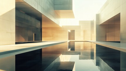 Minimalist architectural space