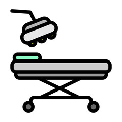 Operation Theatre Vector Filled Icon Design