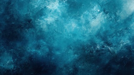 Abstract Teal Ocean Depth: A Textured Masterpiece