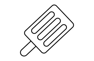 アイスキャンデーのシンプルアイコンベクターイラスト 夏 アイス スイーツ